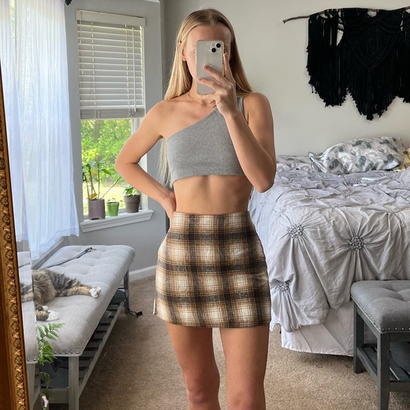 Plaid Mini Skirt - Picture 2 of 7